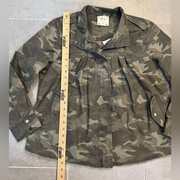 Style & Co. Women’s Camo Print Cotton Jacket Size PM NWT - Picture 9 of 13